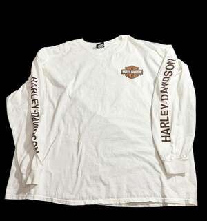 Harley-Davidson Wisconsin Oconomowoc WI Long Sleeve Shirt White 3XL